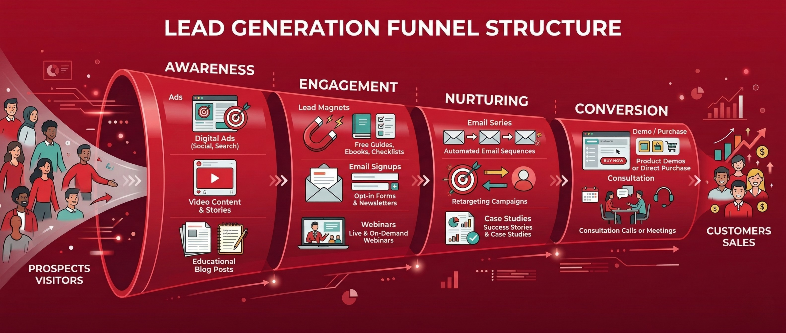 lead generation funnels structure